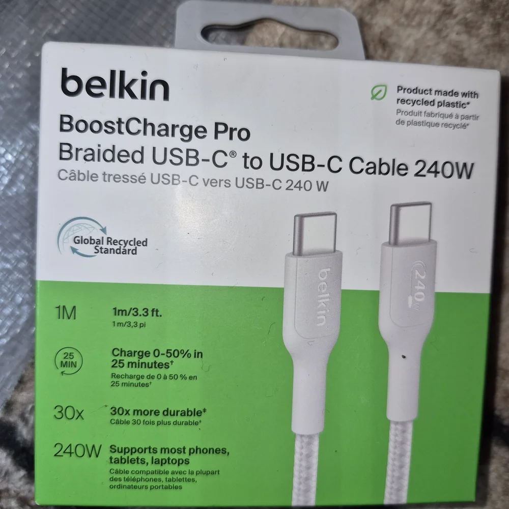 Belkin BoostCharge Pro Braided USB-C Cable 240W